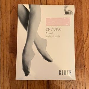 Pink Bloch footed dance tights 💖